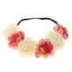thumbnail image 5 of Mujeres flor corona diademas corona floral guirnalda boda Champagne + roja Sunnimix Diadema de flores Boho Guirnalda, 5 of 8