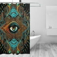 thumbnail image 3 of XMXT Waterproof Shower Curtain Liner with Iron Hooks, Persian Eye Print Shower Curtains for Bathroom Decor Accessories, 72 x 72 inches, 3 of 8