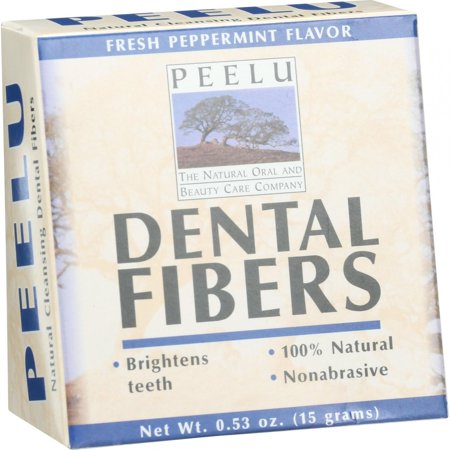 Dental Fibers Tooth Powder - Peelu Toothpowder - Dental Fibers - Fresh Peppermint - .53 oz