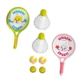 thumbnail image 2 of Juego de 2 raquetas de bádminton para niños, juguete deportivo con pelota y volante portátil Contiene 6 bolas, 2 of 9