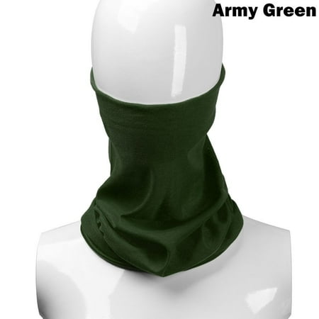 Cycling Biker Fishing Cover Neck Gaiter Face Mask Outdoor Sport Bandana Headband Scarf Military Mask Tube ARMY GREEN