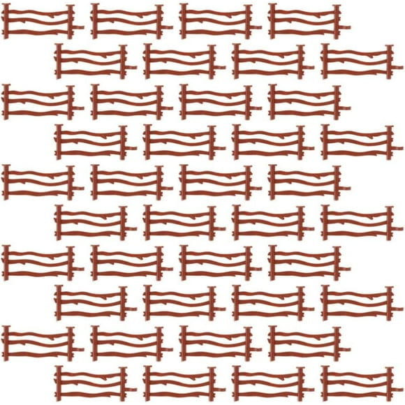 100Pcs Corral Fencing Accessories Playset PP Fence Toys for Barn Paddock Horse Stable Farm