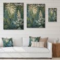 thumbnail image 4 of Designart "Blue and Green Fern Fonds A Touch of Nature s Magic II" Floral Print on Natural Pine Wood, 4 of 5