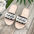 thumbnail image 5 of Achuyrbd Women's Flat Beach Slide Sandals Pearl Decor Comfortable Casual Slippers, 5 of 9