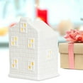 GOODLUCKY Christmas Village Houses Cute LED Light Up Ceramic Houses