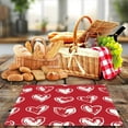 thumbnail image 5 of Love Hearts Valentine Placemats 12x18 Inch Heat Resistant Non-Slip Place mats for Dining Table Anniversary Wedding Holiday Table Mats for Party Kitchen Dining Decoration, 5 of 5