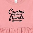 thumbnail image 4 of Inktastic Cousins Make the Best Friends with Arrow Girls Baby Dress, 4 of 5