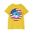 thumbnail image 4 of YABCSAZ 4th of July Baby Boys Girls Outfits Short Sleeve Tops Summer Casual T-Shirts American Flag Star Shirts Toddler Kids Patriotic Clothes Unisex Tops Independence Day Tops 5 Years, 4 of 8