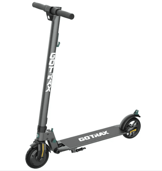 Open Box Gotrax GT-G2PLUS-BLACK G2 PLUS Foldable Electric Scooter with 6" Solid Tires, 200W Motor up 12mph and 129.6Wh Lithium Battery