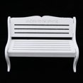 thumbnail image 2 of Dollhouse Park Bench Dollhouse Exterior Garden Chair Blanco Fanmusic Dollhouse Park Bench, 2 of 6