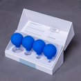 thumbnail image 2 of Set de terapia de ventosas faciales CFHBF de vidrio con copa de silicona azul, 2 of 6