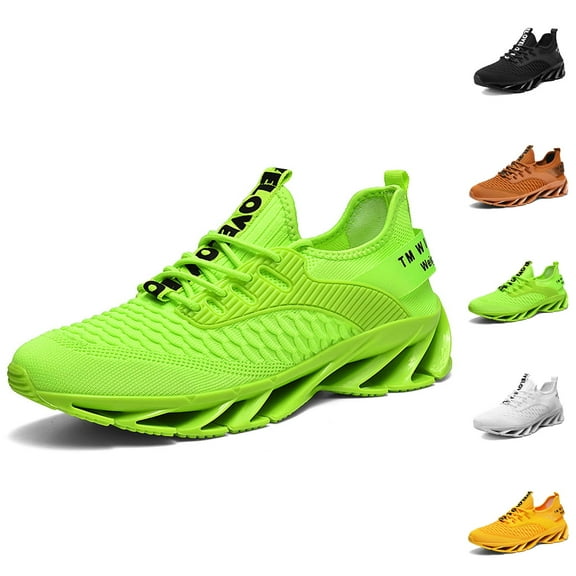 Men's Running Shoes Breathable Mesh Trail Runners Fashion Blade Sneakers Non Gym Sport Trainer Casual Athletic Walking Shoes
