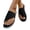 Black, variant on Hollow Knit Thong Slides, Wedge Platform Casual Sandals, Slip‑On Walking Footwear, Womens Summer Orthopedic Sandals Toe Separation Shoes Bunion Correction Flat Slipper Casual Sandals, Black 5