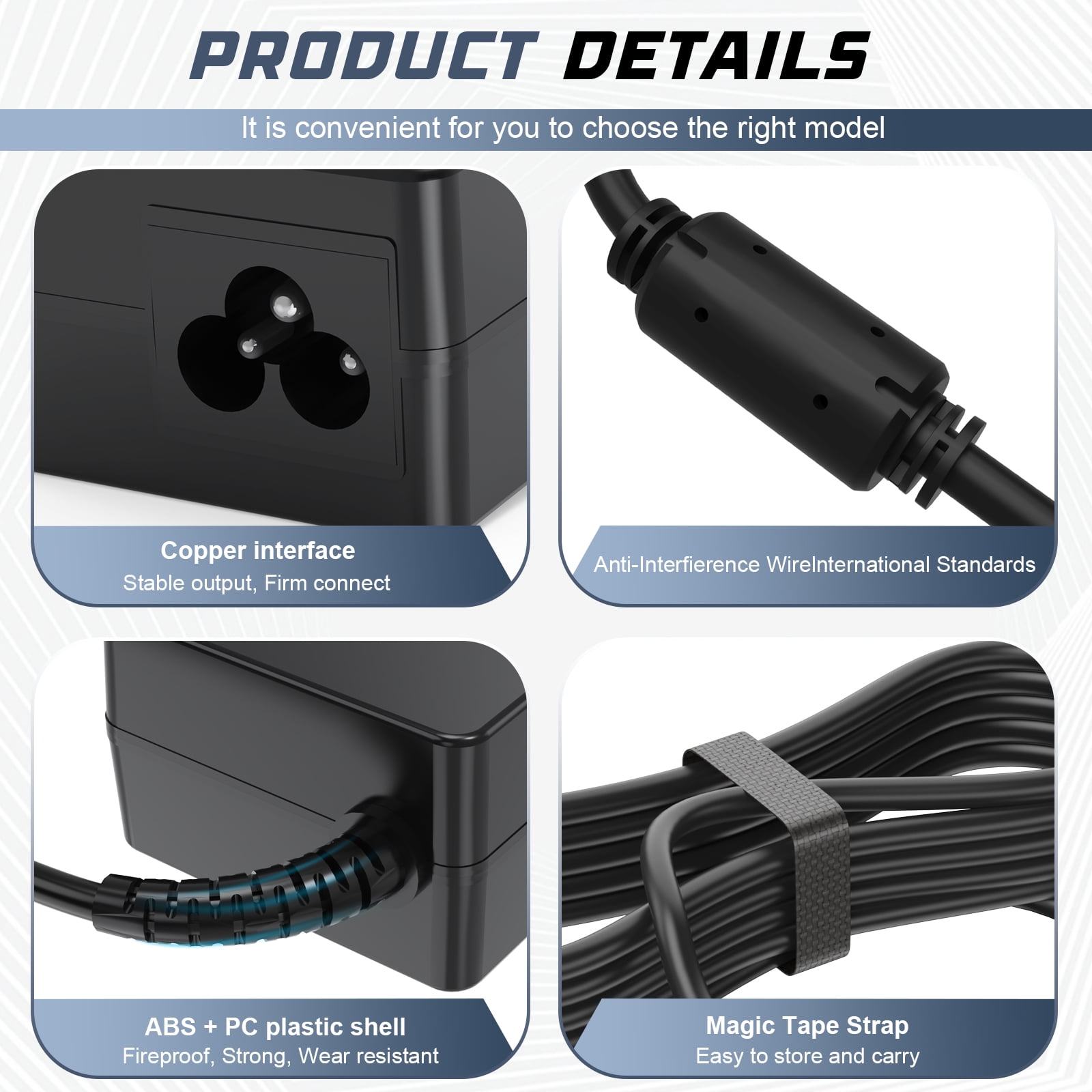 19V Charger for LG Monitor Power Cord - 65W DC Power Supply for LG Electronics Monito 19" 20" 22" 23" 24" 27" 32" 34" LCD LED HD TV Monitor Widescreen Replacement Power Adapter Cord