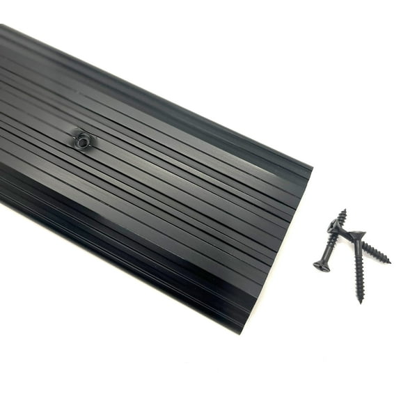 CBW doors waterproof black anodized aluminum exterior threshold 4 inch wide 1/2 inch height - 60 inch length