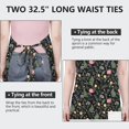thumbnail image 6 of Pioneer Flower Floral Print Pattern Apron for Women and Men, Cotton Linen Waterproof with Pockets, Adjustable, 33x27 Inch for Kitchen, Gardening, BBQ, Salon, 6 of 6