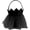 Black, variant on Jiibva Halloween Felt Candy Bag Princess Crown Trick or Treat Bags for Sweets Bags With Handle Halloween Goody Bags