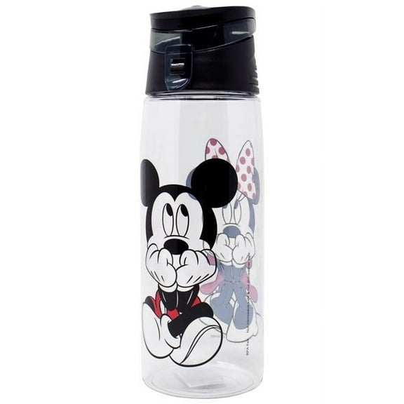 Disney Mickey and Minnie Mouse Flip Top Water Bottle