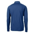 thumbnail image 3 of Men's Cutter & Buck Royal Delaware Fightin' Blue Hens Adapt Eco Knit Stretch Recycled Big & Tall Quarter-Zip Pullover, 3 of 3
