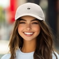 thumbnail image 3 of Dalix Lil Coffee Embroidered Cotton Cap Summer Food Outdoor Dad Hat Womens in Beige, 3 of 5