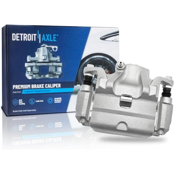 Detroit Axle - Front Right Brake Caliper for 2010-2013 Nissan Altima, 2011-2012 Sentra, Passenger Side Disc Brake Caliper with Bracket Replacement
