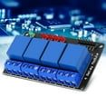 thumbnail image 4 of 4-Way Relay Module Low Level 3V Black Plate with Indicator Light for Home Appliance Control, 4 of 8