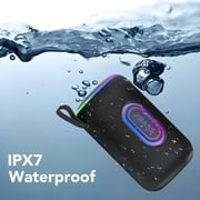 Portable Bluetooth Speaker, IPX7 Waterproof Wireless Speaker, 35W Loud Stereo Sound, 30H Playtime, 10 Colorful RGB Lights, TWS Pairing, Bluetooth 5.4 for Outdoor/Home/Party, Gift Ideas