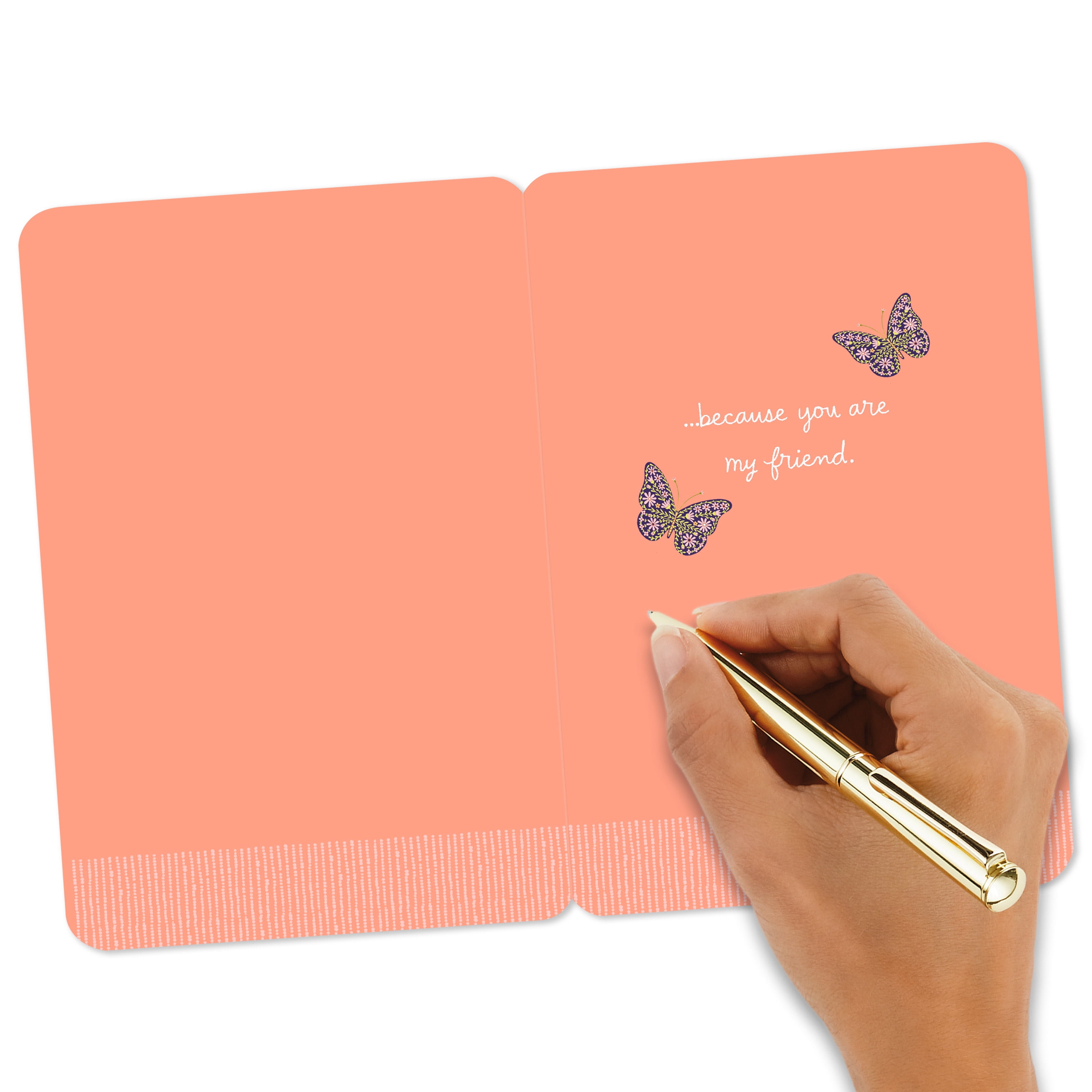Hallmark Just Because Friendship Card (My World Is Better)