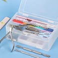 thumbnail image 2 of almacenamiento de doble capa para bolígrafos de uñas caja contenedor de cepillo de uñas almacenamiento de herramientas de uñas shamjiam Estuche de almacenamiento para bolígrafos de uñas, 2 of 9