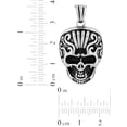 thumbnail image 3 of Men’s Stainless Steel Skull Relic Pendant Necklace, 3 of 4