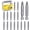 PH2-2 inch, variant on 18 count Phillips Bits #2 , 2-Inch S2 Steel PH2 Drill Bit,CNC Machined Tips,1/4" Hex Shank Phillips Bits for Auto, Furniture & Deck Pro Use