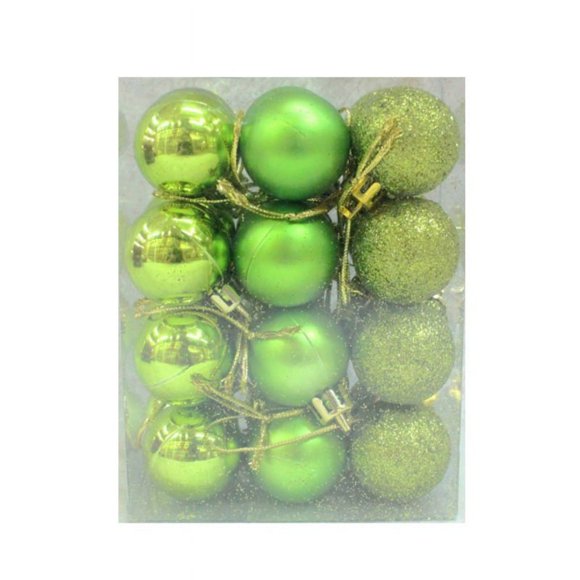 24Pcs 3CM Christmas Balls Ornaments for Xmas Christmas Tree - Shatterproof Christmas Tree Decorations for Holiday Wedding Party Decoration