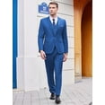 thumbnail image 5 of COOFANDY Men's 3 Piece Slim Fit Suit Set One Button Jacket Blazer Vest Pants Set Wedding Formal Prom Business Tuxedo Suits, 5 of 9