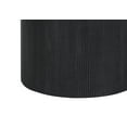 thumbnail image 5 of 24" Modern Table Lamp – Ribbed Black Concrete Base, Gold Accents, Ivory Linen Shade, 3-Way Switch (100W) – Contemporary Lighting for Living Room or Bedroom, 5 of 7