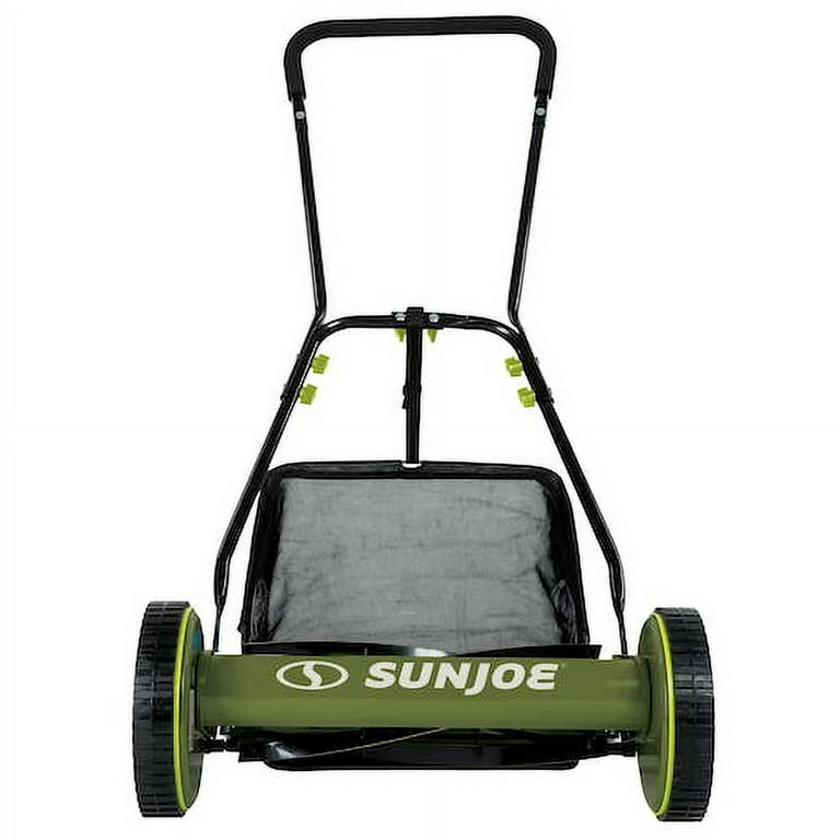 16-Inch Manual Reel Mower W/Adjustable Cutting Height, 6.6-Gallon