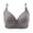 Gray, variant on QLEICOM Everyday Bras for Women, Women's Comfort Lift Wirefree Bra Print Gathered Together Large Size Daily Bra Underwear No Rims Bras No Underwire Beige Cup 40/90BC