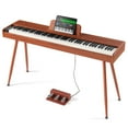 thumbnail image 1 of Piano digital VEVOR de 88 teclas con teclado doble y soporte de cuatro patas, 1 of 9
