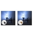 thumbnail image 1 of 2 Unidades 1:87 Ho Escala Lámpara De Adorno De Luz De Pared Patio Escenas De perfke luces de pared, 1 of 9