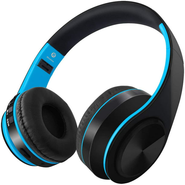 Wireless Over-Ear Headset with Deep Bass, Bluetooth and Wired Stereo Headphones in Mic for Cell Phone, TV, PC,Soft Earmuffs &Light Weight, - Walmart.com