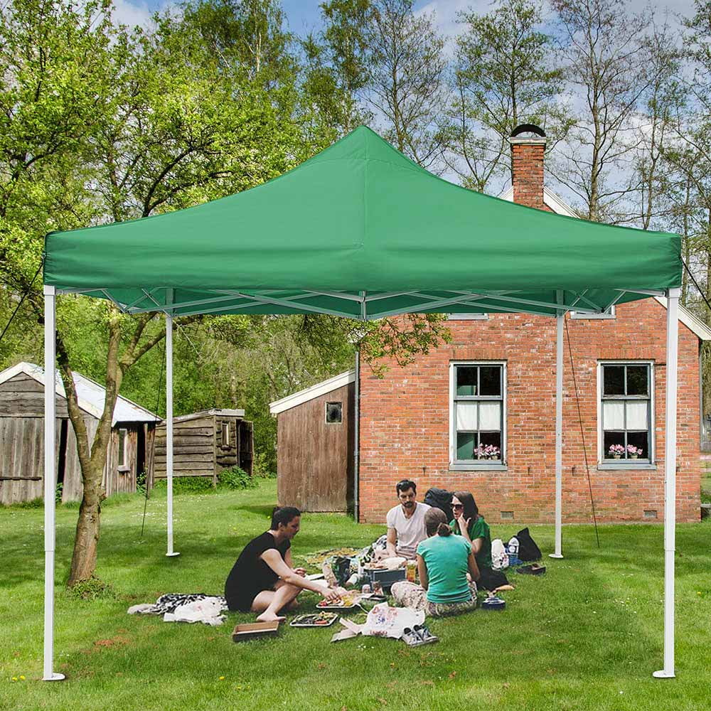Instahibit 10' x 10' Green Pop-up Outdoor Canopie with 420D PVC 