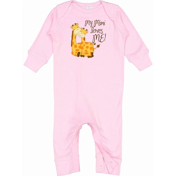 Inktastic My Mimi Loves Me Baby Romper Coveralls