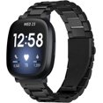 thumbnail image 1 of REQO Bracelet en Acier Inoxydable Compatible avec Fitbit Versa 4 / Fitbit Sense 2 / Fitbit Versa 3 / Fitbit Sense, Bracelets de Montre en Métal Réglables, Remplacement de Bracelet pour Femmes Hommes, 1 of 8