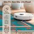 thumbnail image 6 of Design&I 2'x3' Washable Throw Rug Low Profile Daily Traffic Ready Accent Layout Coral Reef Border Marine Ocean Nautical Seashell Fish Turtle Refined for Hallway, Laundry Room, 6 of 7