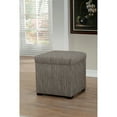 thumbnail image 4 of Sole Designs Tami by  Upholstered Square Storage Ottoman Grey Floral, 4 of 5