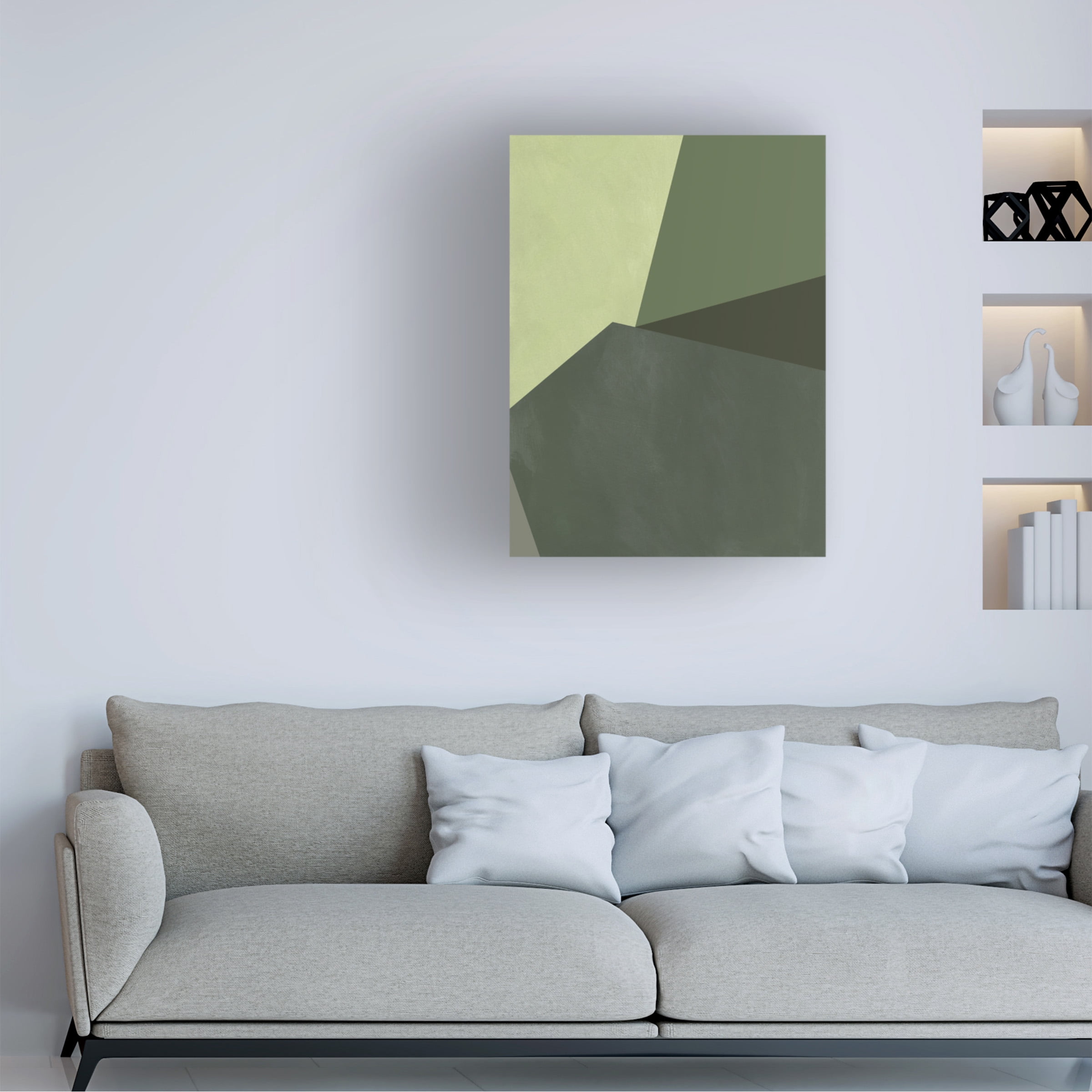 Jacob Green 'Sage Prism IV' Canvas Art