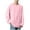 Pink, variant on Jalioing Men's Long Sleeve Pullover Tee Loose Crew Neck Solid Color T Shirt Casual Basic Cotton Tee Shirts