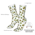 thumbnail image 4 of KLL Avocado Friends Print Womens Crew Socks Athletic Middle Tube Long Socks Novelty Socks Gifts For Men, 4 of 7