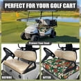 thumbnail image 4 of Whosucclay Tropical Floral Golf Ball Golf Cart Seat Protector, Elastic Anti-Slip for 2 Person Golf Cart Seat Foldable Design Golf Seat Cover, 52.36"x 32.28", 4 of 7