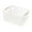 White 36cmx25cmx16cm, variant on DOLITY Countertop Storage Basket Metal Snacks Storage Bin for Bathroom Kitchen Home White 36cmx25cmx16cm