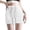 White, variant on Fgnfyis Tennis Skirts for Women Style Drawstring Sports Skirt with Zipper Pocket High Waist A Line Half Skirt Womens Skirts Black M